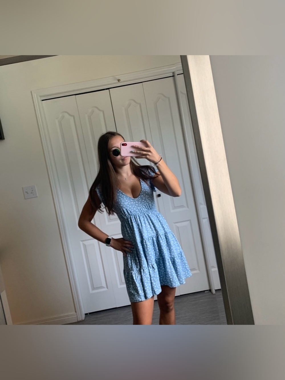 Blue Floral Dress